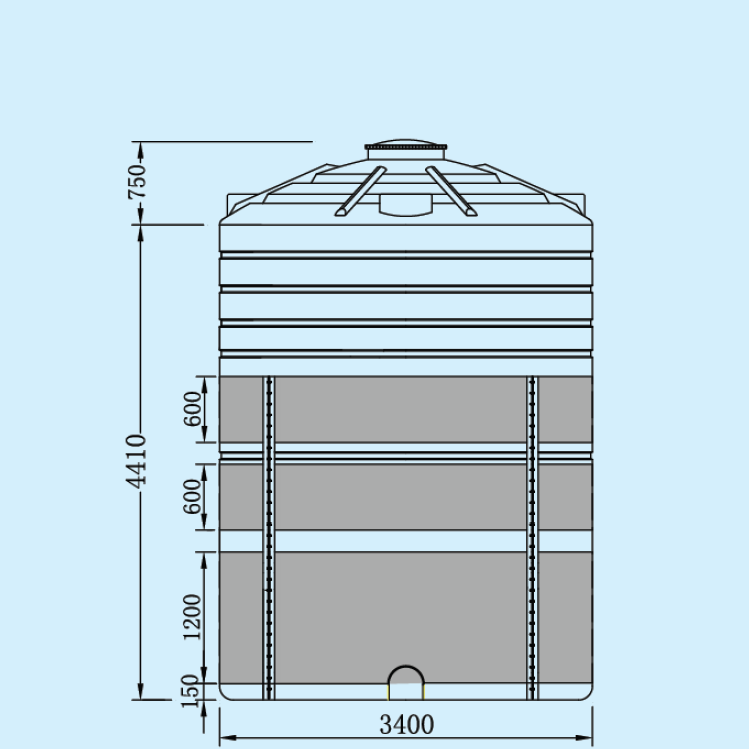 PT40m3储罐/经济型补强套